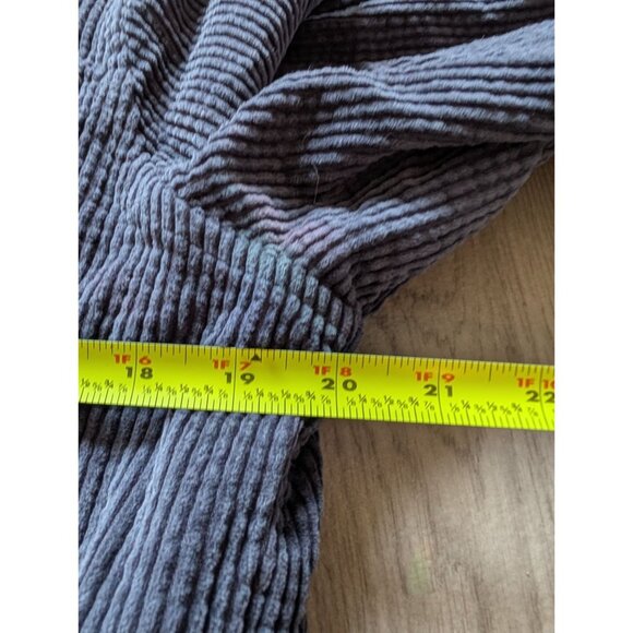 L.L.Bean Womens Small Blue Corduroy Sherpa-Lined Jacket With Button Front Pocket - Picture 9 of 9